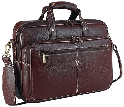Leather Laptop Messenger Bag for Mens
