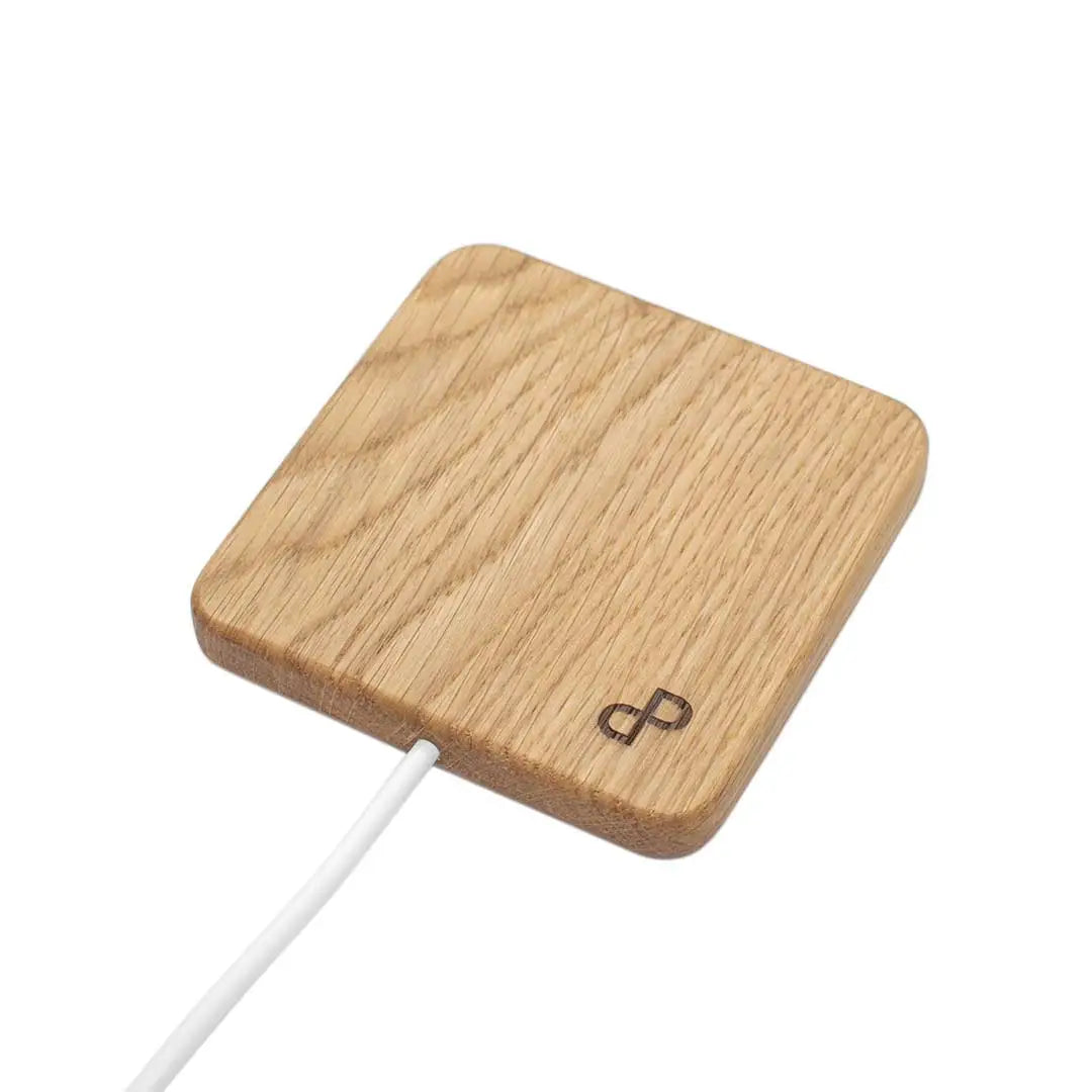 Handcrafted Wooden Wireless Charger. Fast Charging Station