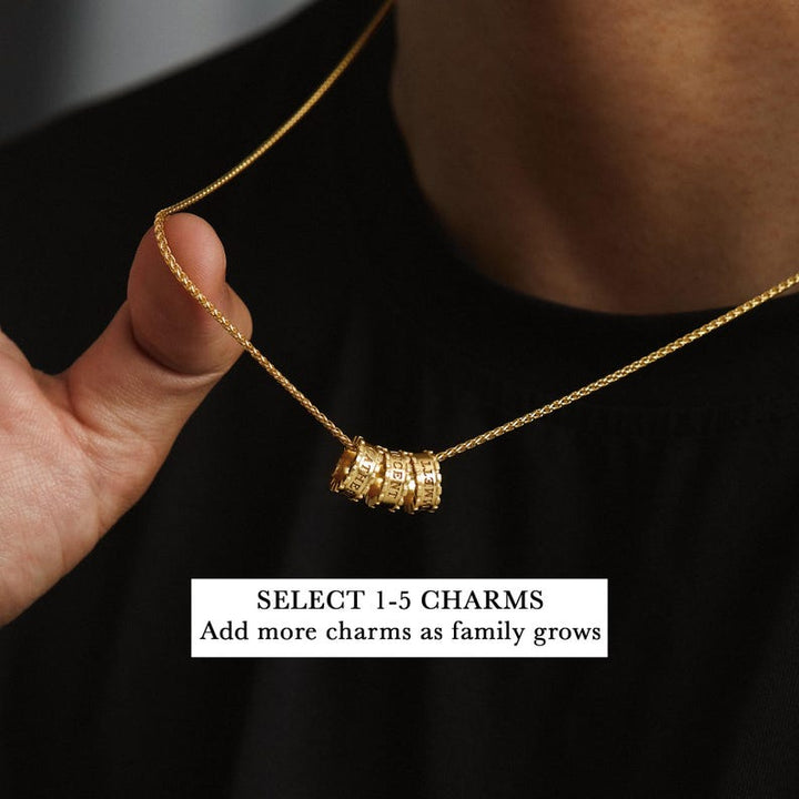 Dad Necklace With Kids Names, Gift for Father's Day