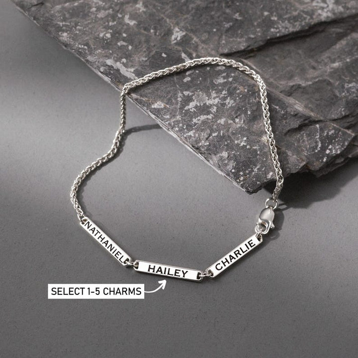 Custom Name Bracelet For Men, Kids Names Bracelet, Father's Day