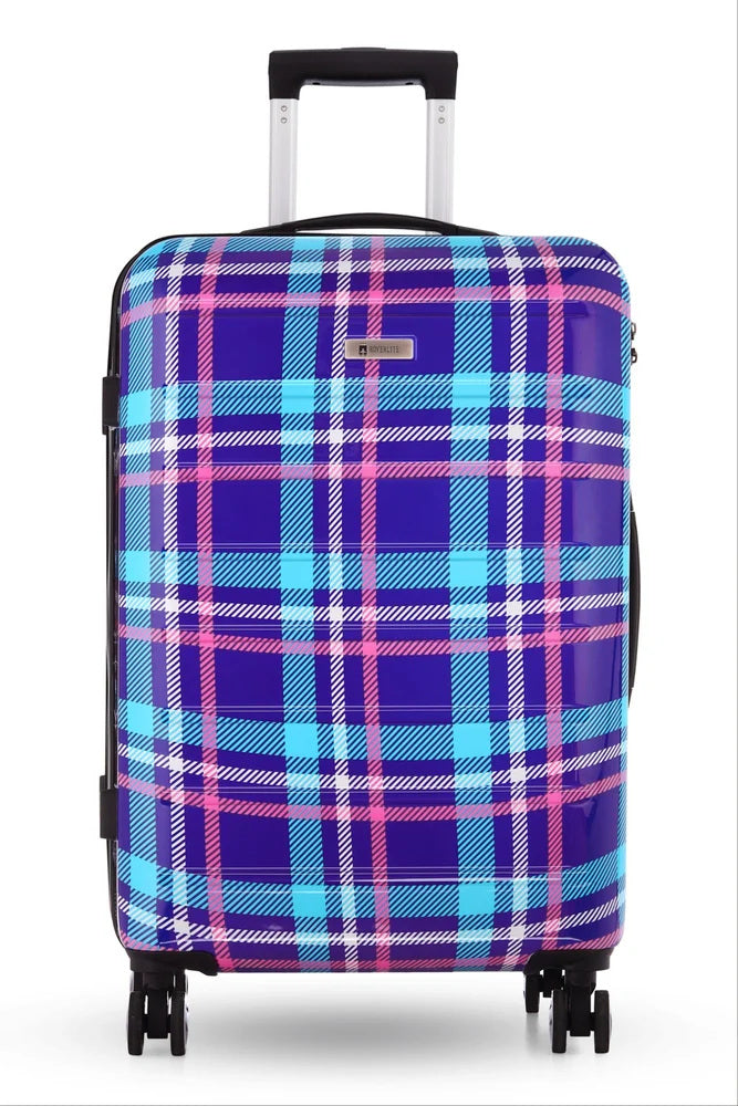 Luggage Suitcase 4 Wheels Trolley Bags for Travel Blue 20 inches