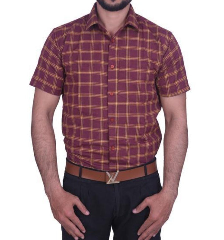 Gentle Men Solid Oxford Shirt Dress Shirt