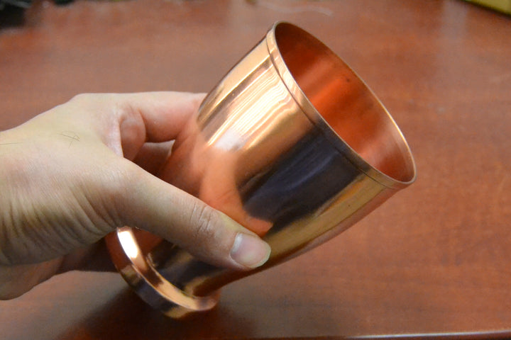 Handmade Genuine Copper Drinking Glass Cup