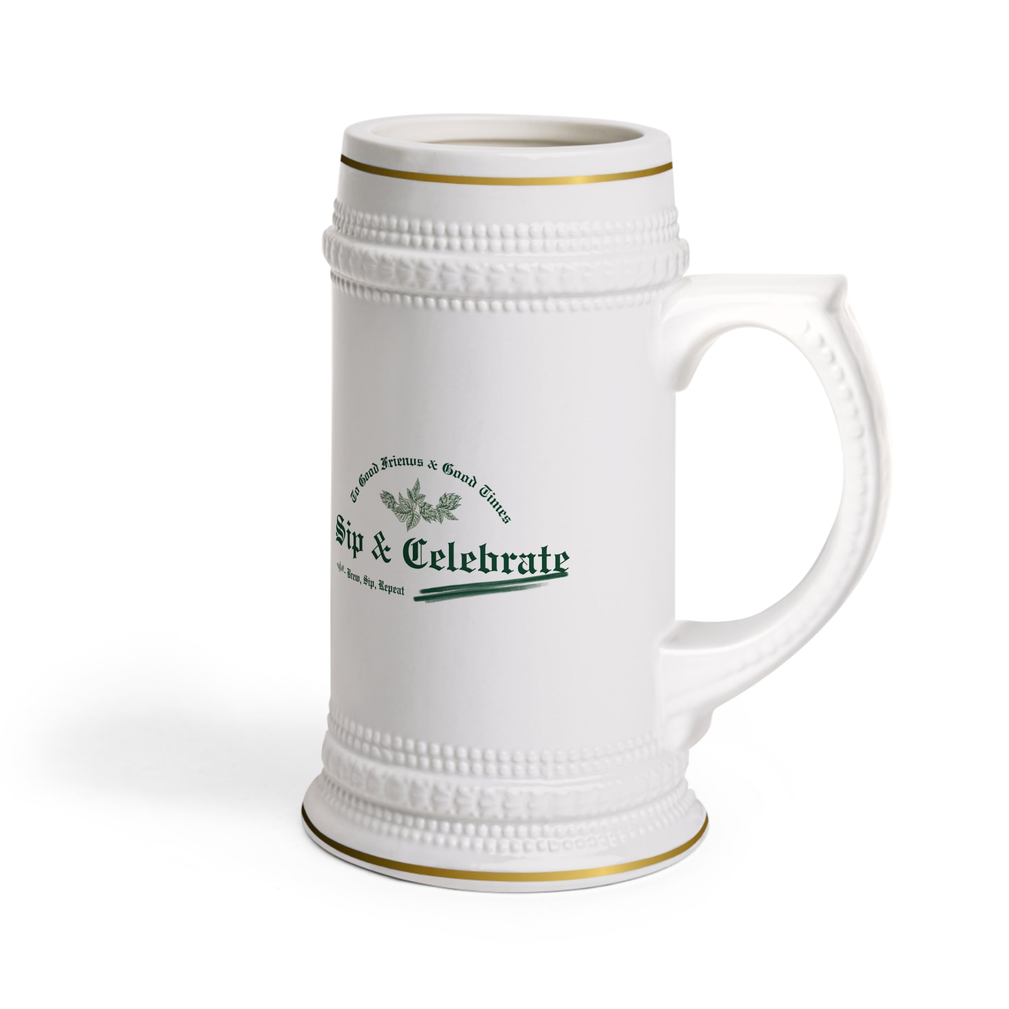 Florida Beer Stein Mug with Gold Detailing – Sip and Celebrate