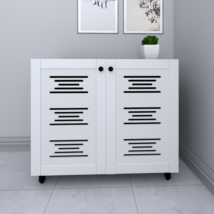 Plank Noordin 2-Door Engineered Wood Shoe Rack