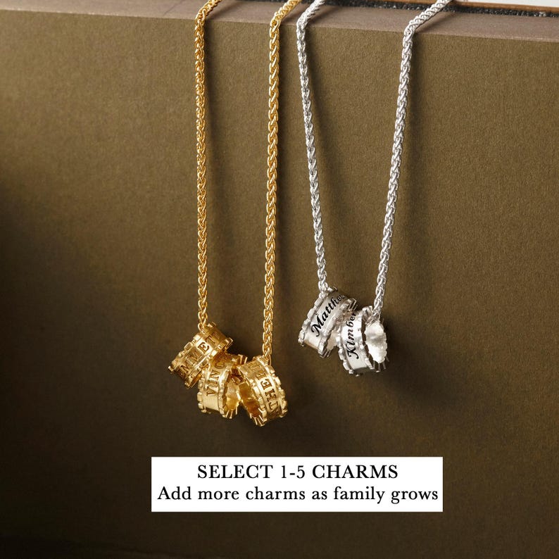 Dad Necklace With Kids Names, Gift for Father's Day