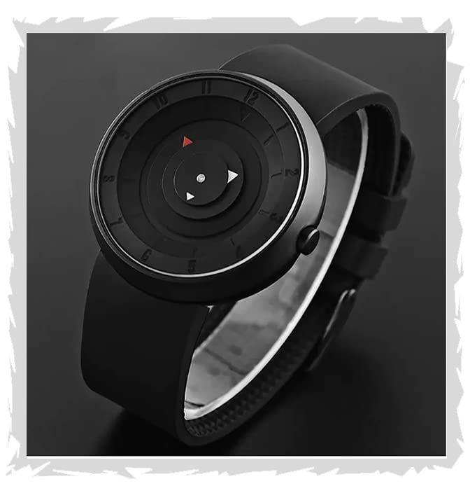 Premium Black Dial Analog Watch for Men & Boys – Bold Daily Wear