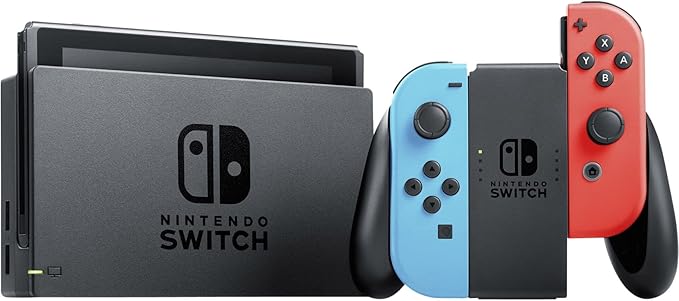 Nintendo Switch Console with Neon Red & Neon Blue Joy-Con (V2)