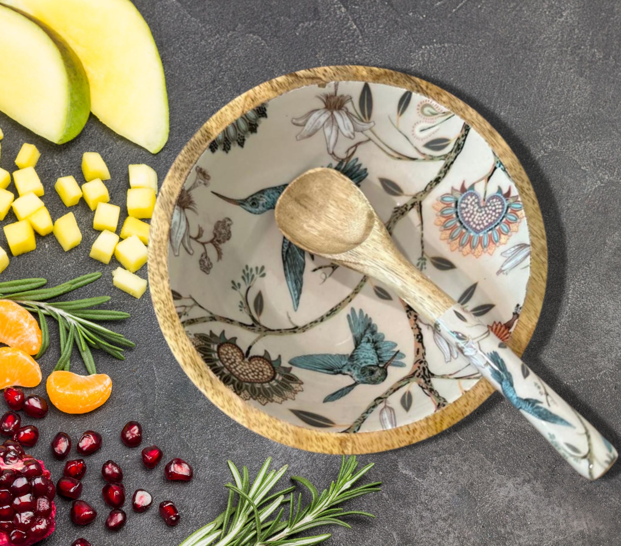 Mango wood serving bowl set, Welcome Home Gift, Housewarming