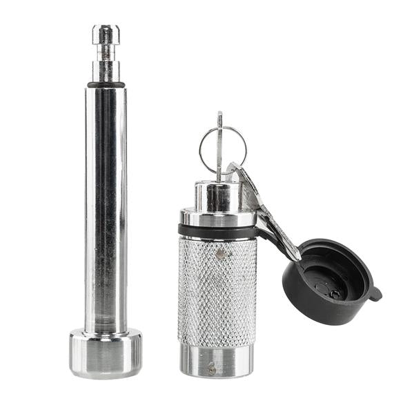 5/8", 3-3/8" Locking Hitch Pin with Keys & Cover Truck Trailer