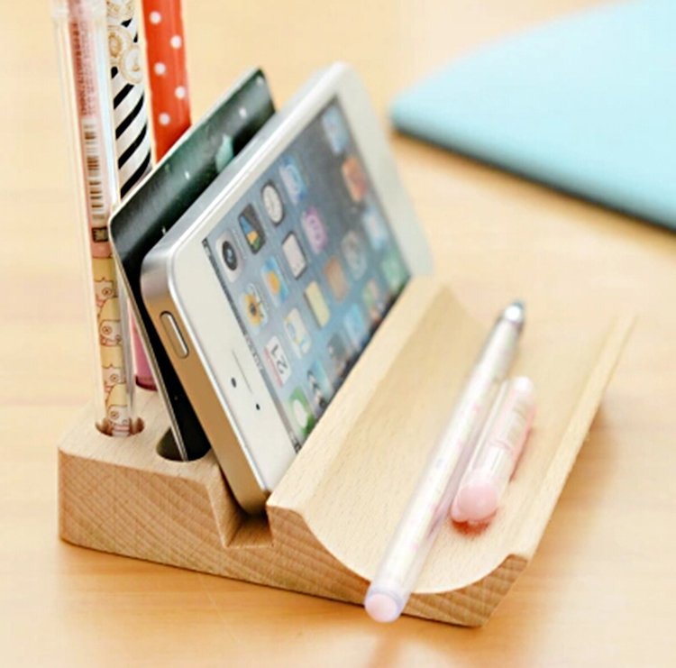 Wooden Stand For Iphone