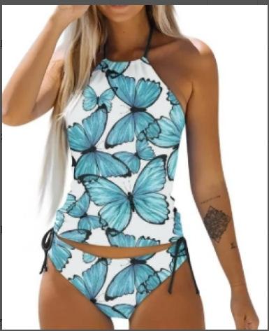 Butterfly Print Beach Bikini
