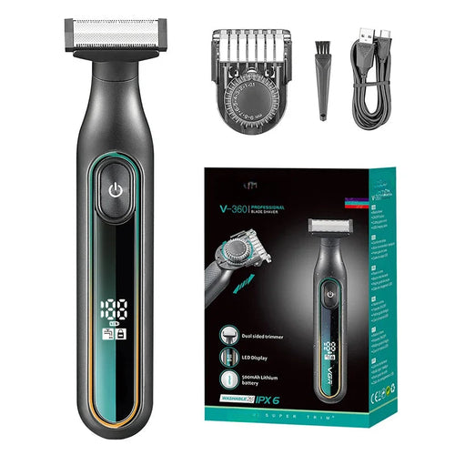 Men's Face Body Electric Shaver Beauty Set Beard & Body Trimmer