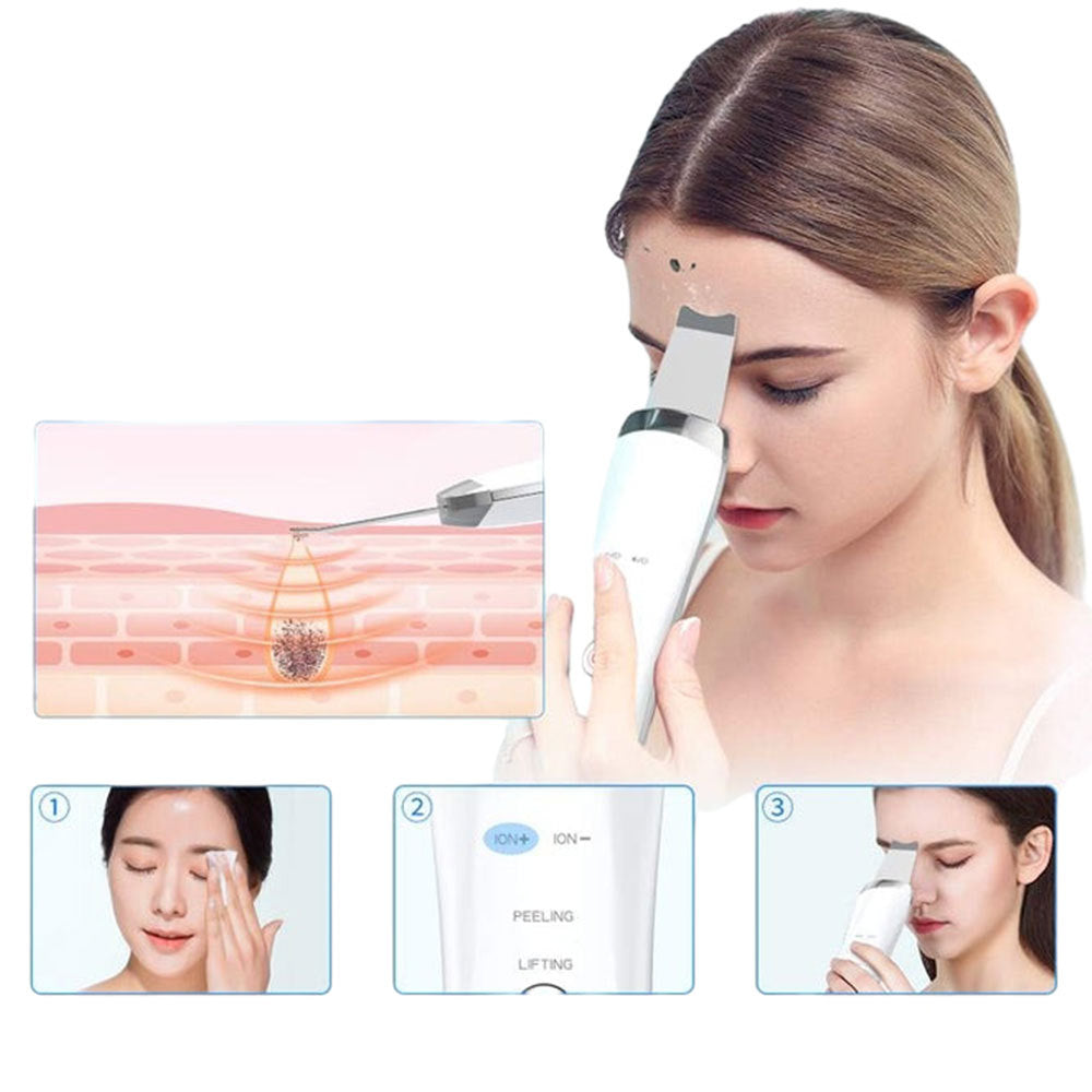 Electric Ultrasonic Skin Cleanser Handheld Mini Firming Facial