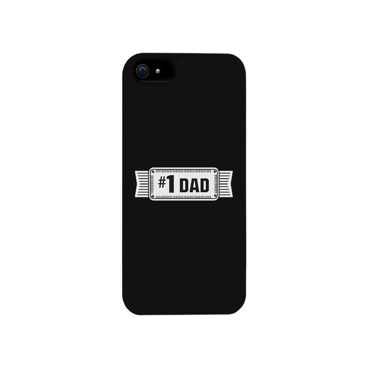 #1 Dad Black Phone Case