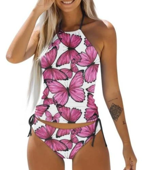 Butterfly Print Beach Bikini