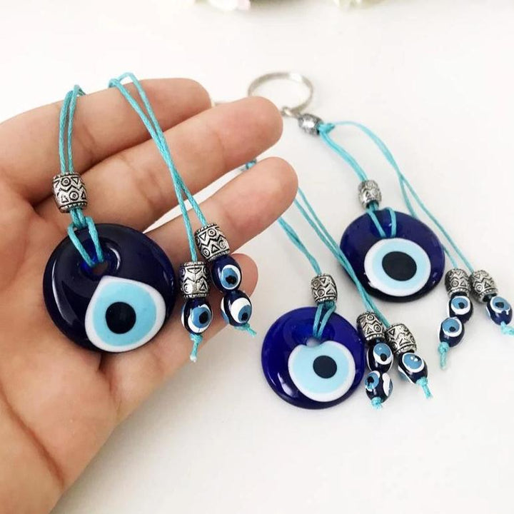 Evil eye bag charm accessories