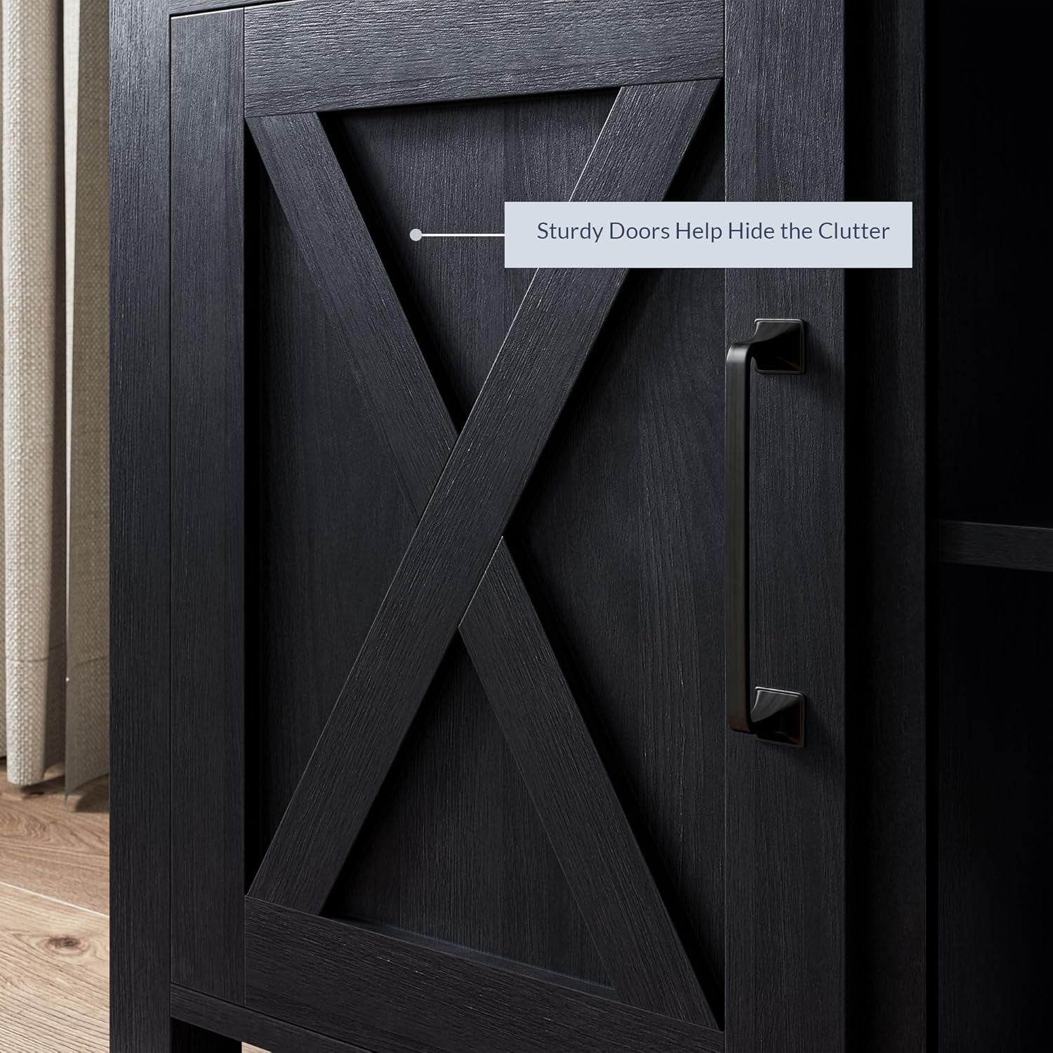 58 Inch TV Stand, Contemporary Entertainment Center for Tvs up to 65",