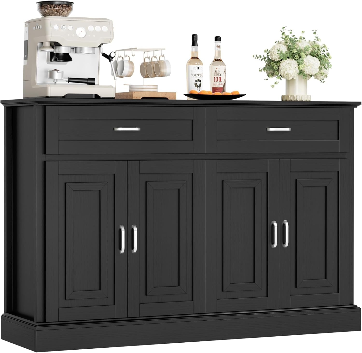 Sideboard Buffet Cabinet with Storage, 55.1" Large Kitchen Storage