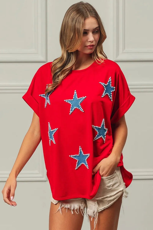 BiBi Fourth Of July Terry T-Shirt
