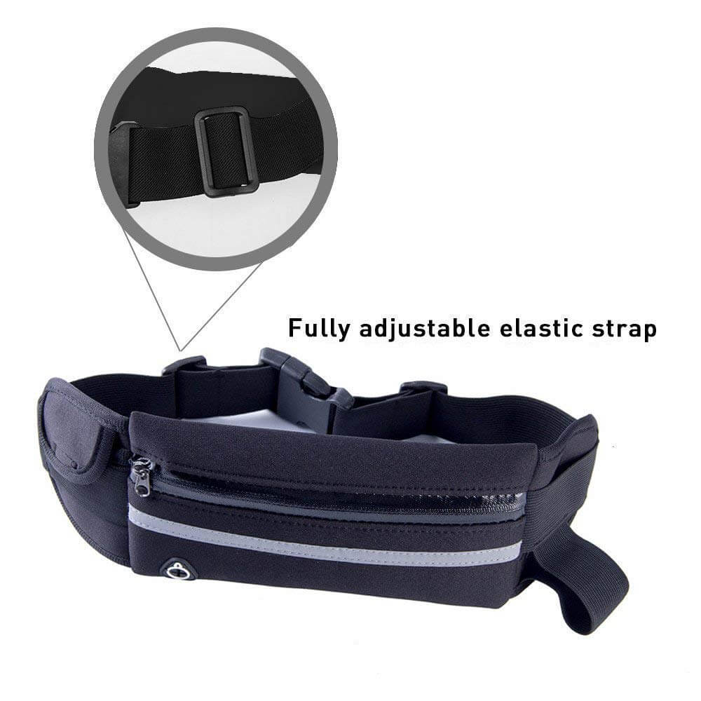 Velocity Water-Resistant Sports Running Belt and Fanny Pack for Outdoo