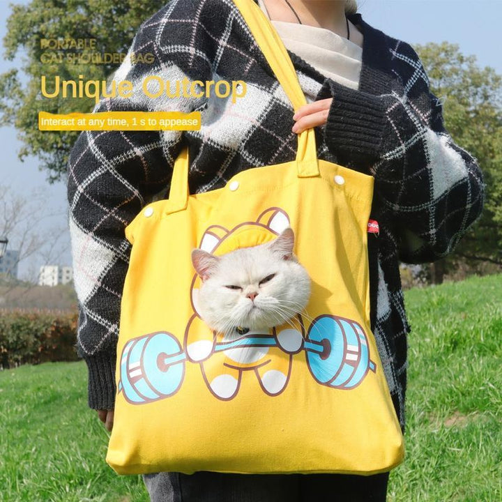 Portable Pet Canvas Single-Shoulder Bag