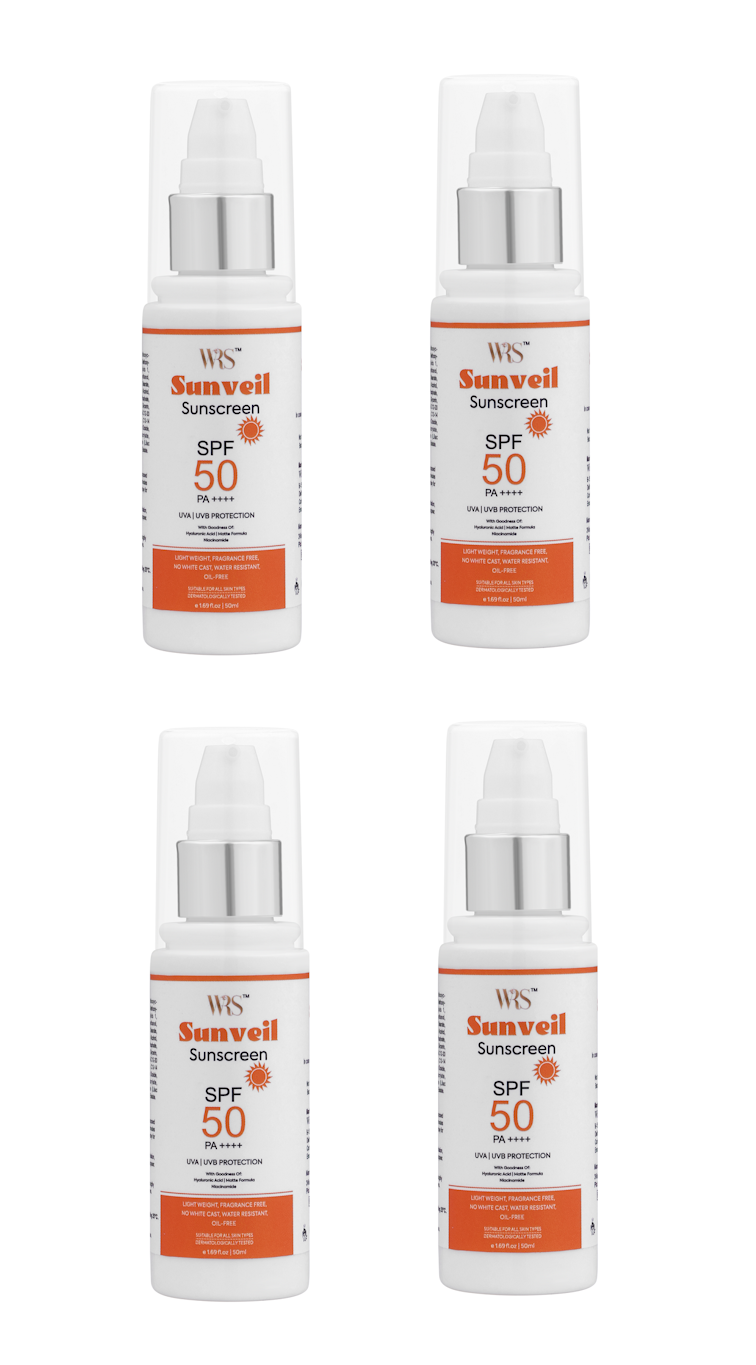 WHITEROSESHINE SUNVEIL SPF 50 P++++ UVA|UVB PROTECTION SUNSCREEN (PACK