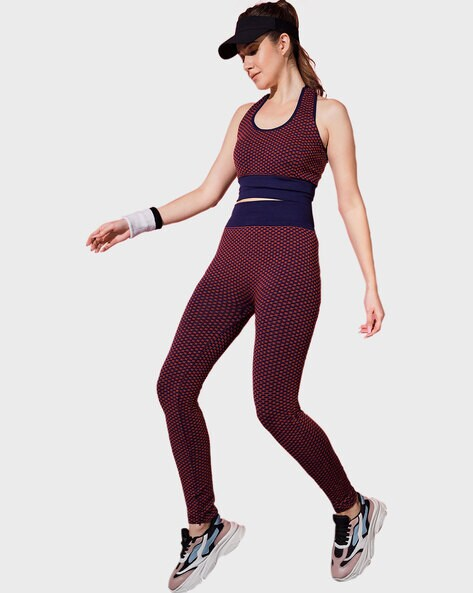 Women Activewear Plain Yoga Wear Set (Size-S) (Color-MAROON)