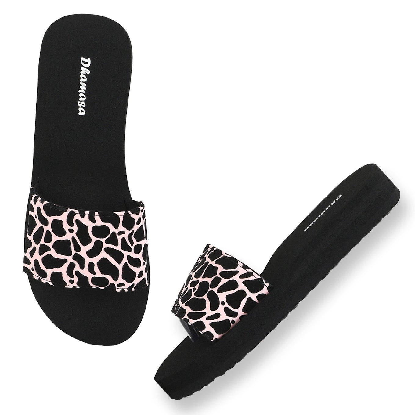 Cheeta design Fashion flipflop slipper for women and girls, Pink (SIZE