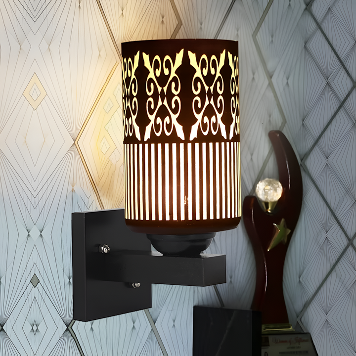 Decorative Modern Glass Wooden Wall Light for Home Décor Size 18X16X25