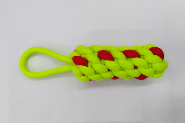 "Heavy Duty Braided Rope Dog Chew Toy – Very Big Dummy for Large