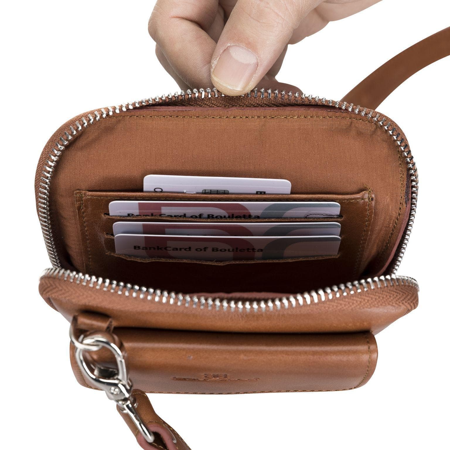 Nino Leather Crossbody Bag - Universal Wallet Case for Phones