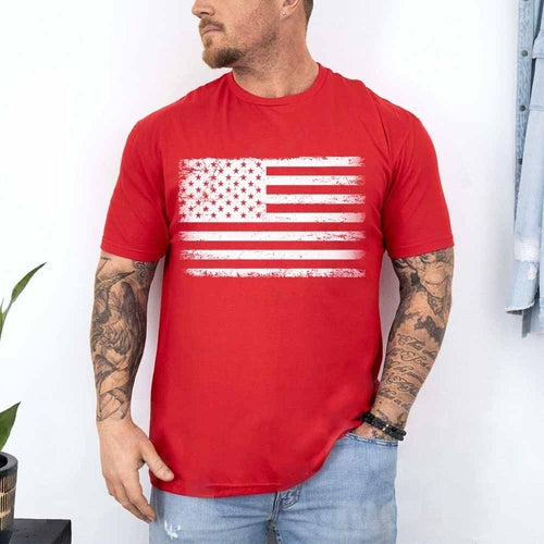 Rogue Style USA Distressed Flag Unisex T-Shirts