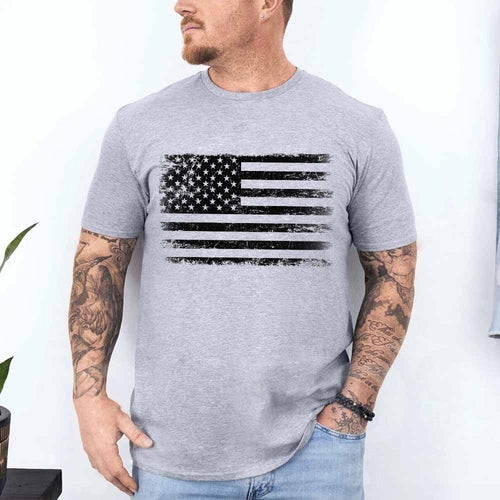 Rogue Style USA Distressed Flag Unisex T-Shirts