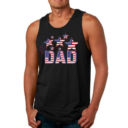 Mens Fitness Tank Top Graphic T-shirt Dad Independence Day 4th