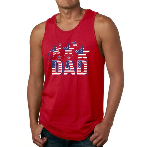 Mens Fitness Tank Top Graphic T-shirt Dad Independence Day 4th