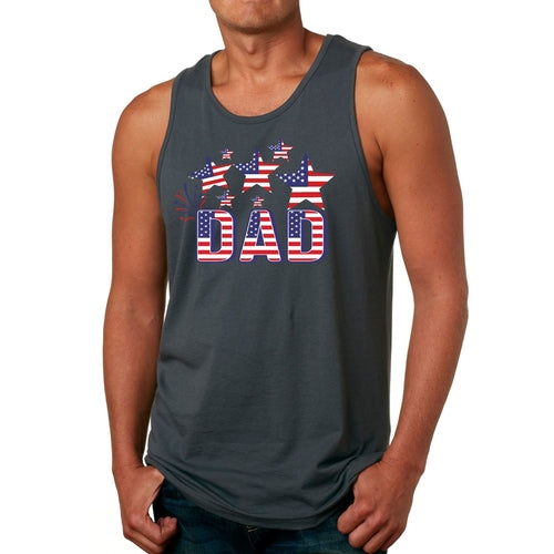 Mens Fitness Tank Top Graphic T-shirt Dad Independence Day 4th