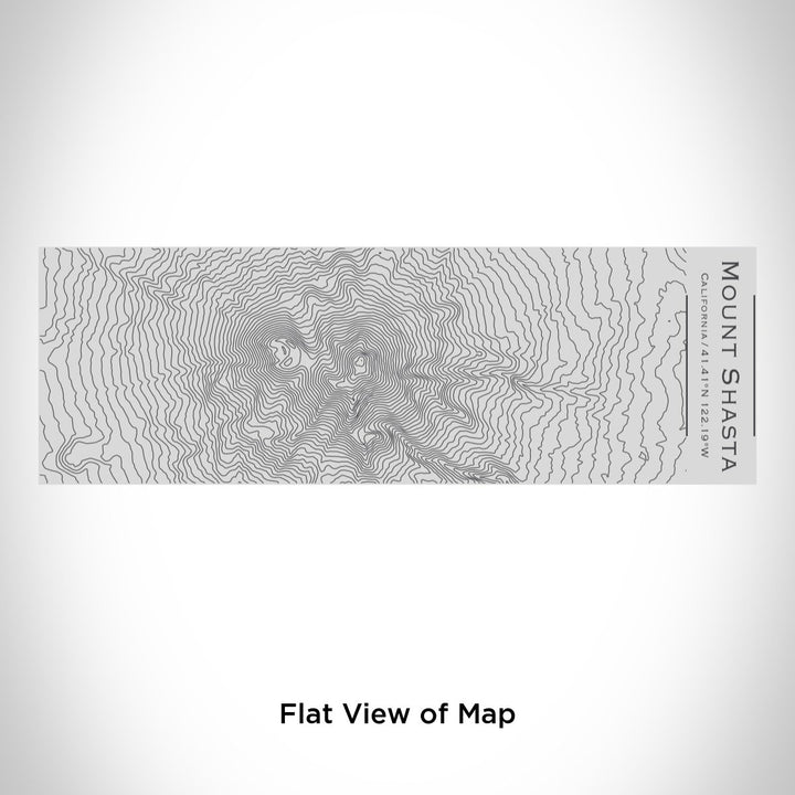 Mount Shasta - California Engraved Topographic Map Insulated Cup