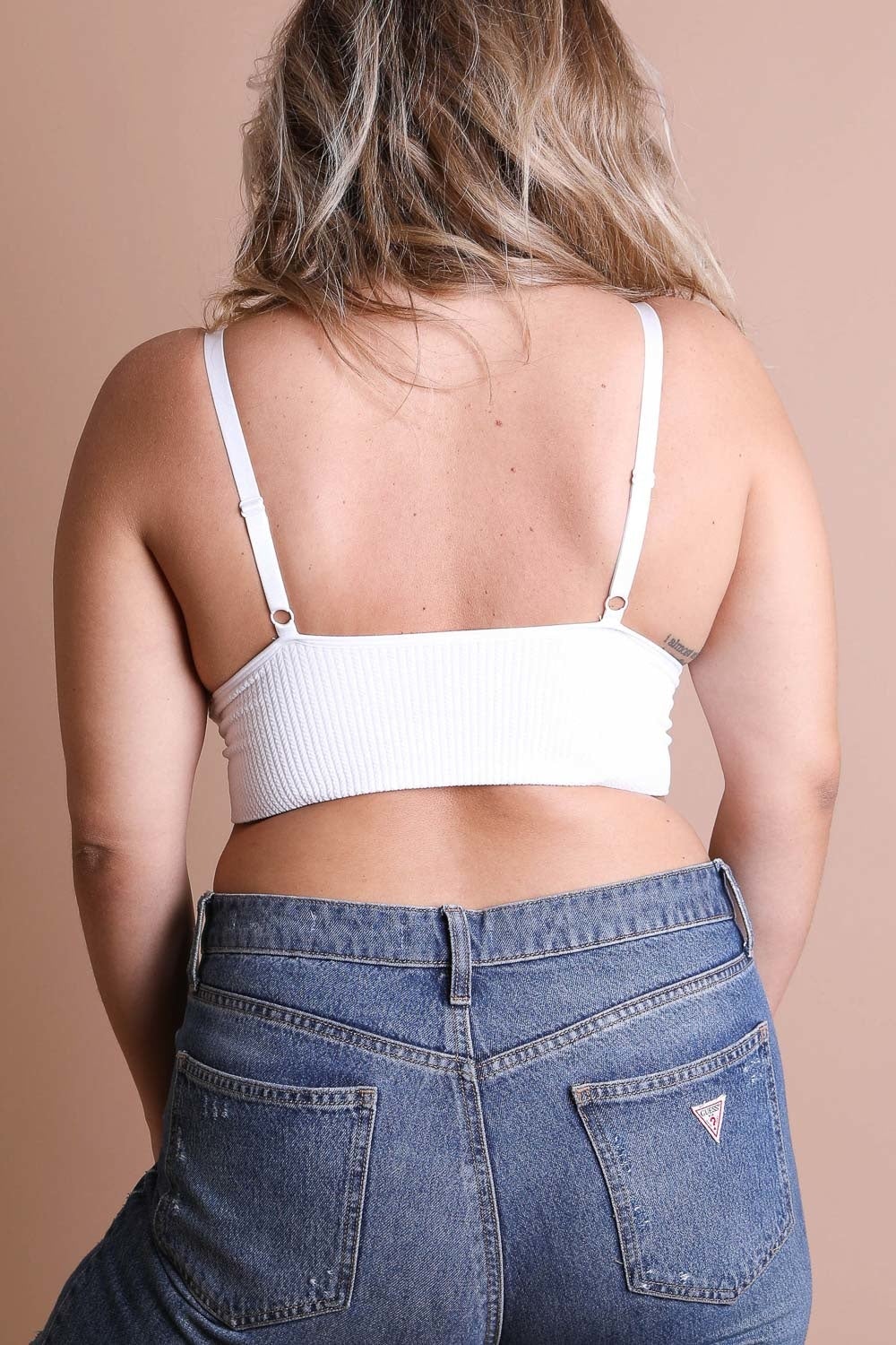 Waistband Loop Lace Brami Plus Size – Elegant Stretchy Lace Cami