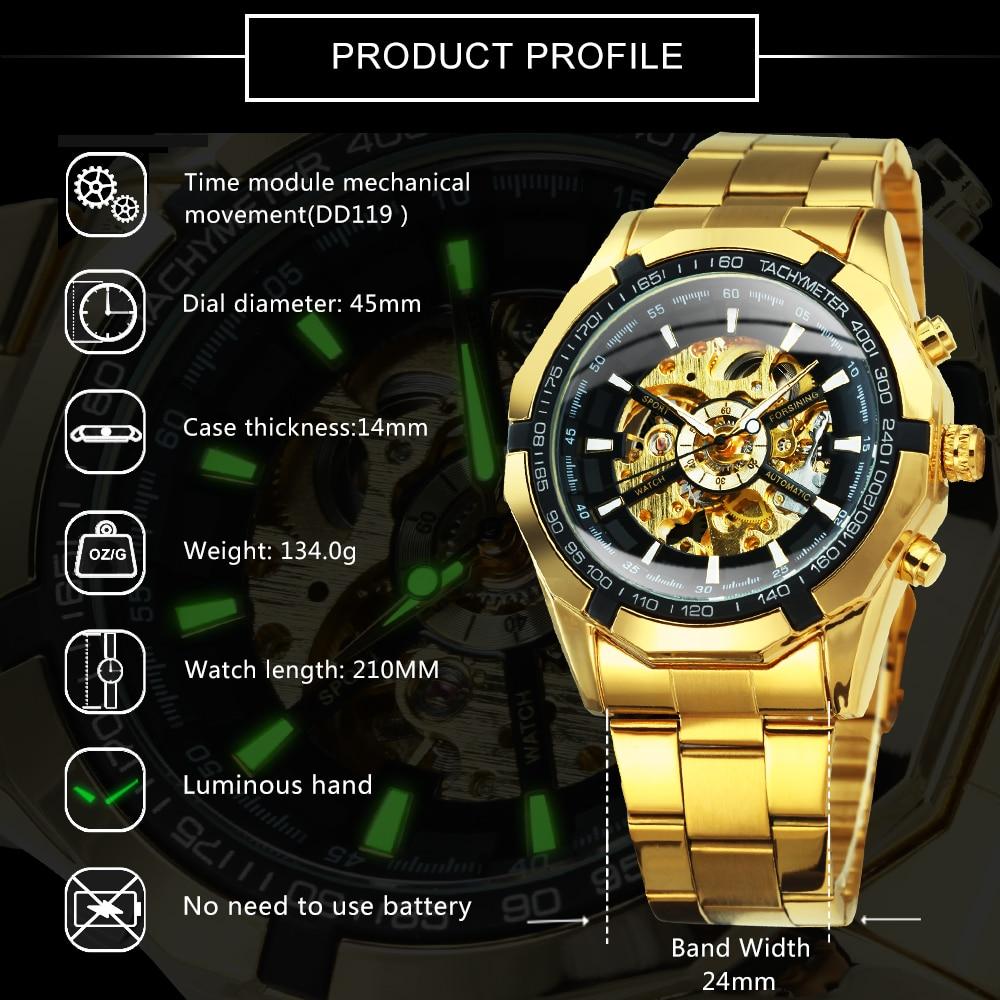 Automatic Watch For Men Mechanical Mens Skeleton Watches Top Brand