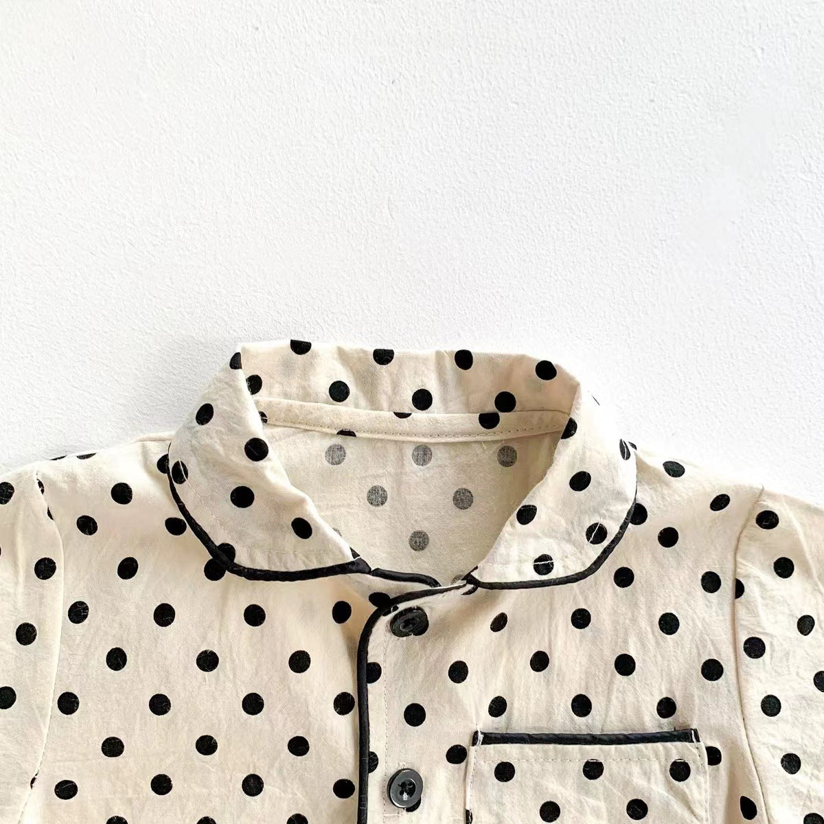 Baby Boy Animal Polka Dot Print Single Breasted Design Short Rompers P