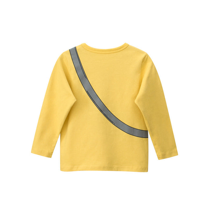 Baby Boy Cool Print Pattern Solid Color Soft Cotton Shirt