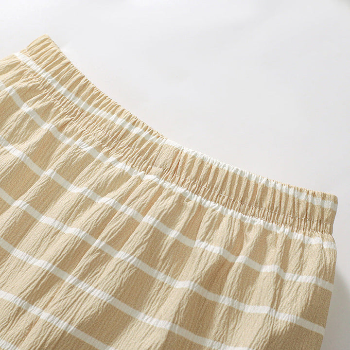 Summer Baby Kids Unicorn Cartoon Pattern T-shirt and Striped Bloomers