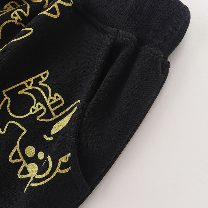 Autumn Dinosaur Pattern Hoodie Clothing Sets