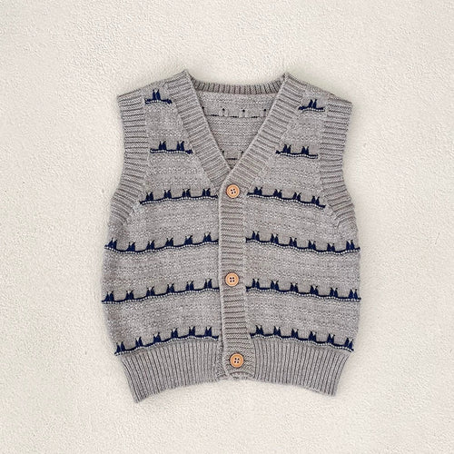 Autumn Arrival Baby Unisex Comfortable Striped Pattern Knitted