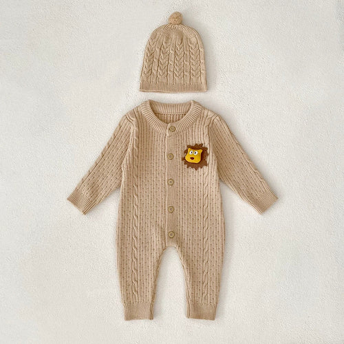 Autumn Arrival Unisex Baby’s Jacquard and Cartoon Pattern Knitted