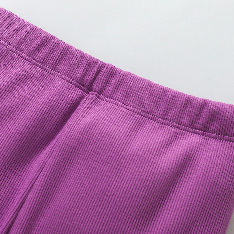 Spring and Autumn Girls Unicorn Cartoon Pattern Long Sleeves