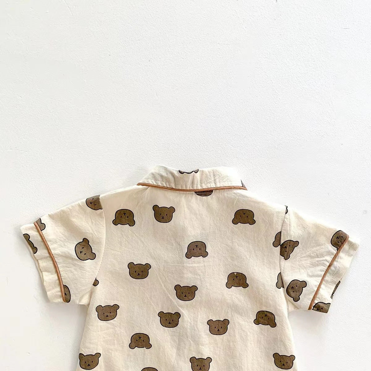 Baby Boy Animal Polka Dot Print Single Breasted Design Short Rompers P