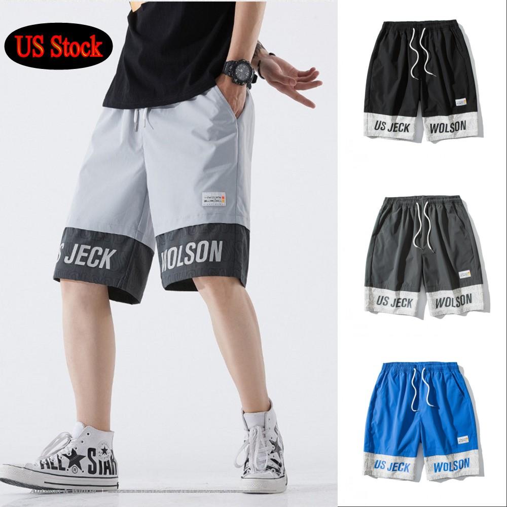 US Stock Men's Tooling Shorts Beach Short Pants Outdoor Casual Loose