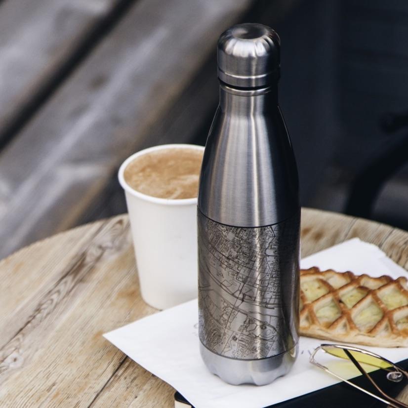 Rehoboth Beach - Delaware Map Insulated Bottle